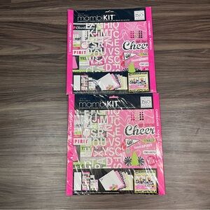 2011 Mambi Kit Me And My Big Ideas Cheerleader Scrapbook Kit 2 Sealed Packs